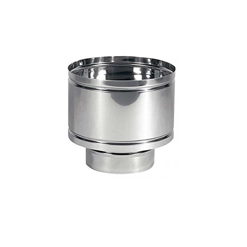 CANNA FUMARIA CAPPELLO ANTIVENTO STUFA A LEGNA - DIAMETRO 130 INOX CANNA FUMARIA CAPPELLO ANTIVENTO STUFA A LEGNA - DIAMETRO 130 INOX