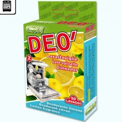 Deodorante lavastoviglie 50 lavaggi PROFUMO Limone 2 blisters da 8 ml